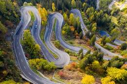 twisting mountain road